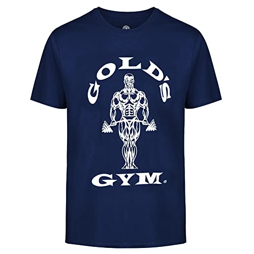 Gold's Gym Herren Muscle Joe Gym T-Shirt, Marineblau/weiß, S von Gold's Gym
