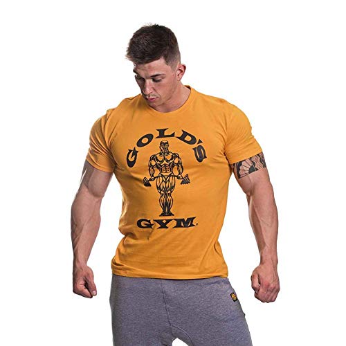 Golds Gym Herren T-Shirt, gelb, XXL, GGTS002 von Gold's Gym
