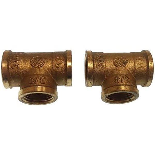 Goldenship Brass Female T Pipe Connector Golden 2´´ von Goldenship