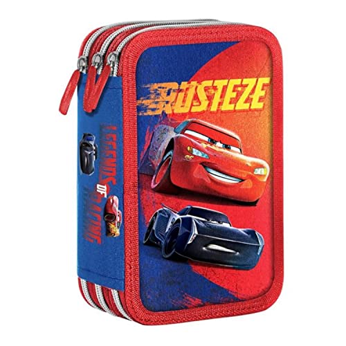 Goldkids Disney Cars XXL Federtasche Federmappe Federmäppchen Schüleretui Federtasche Federpenal Schülmäppchen 44-teilig gefüllt von Goldkids