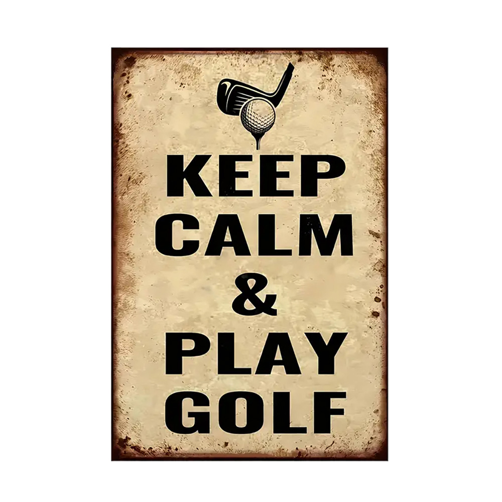 'Schild Keep Calm & Play Golf' von 'Golf und GÃ¼nstig'