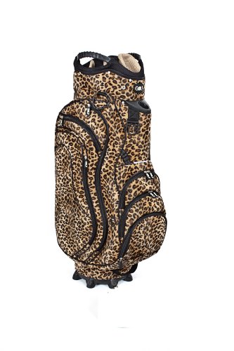 Golf36 Golfbag / Cartbag, Leopardenmuster (Leobag), schwarz/braun, Leoparden-Optik , 100-AB90LEOBR von Golf36