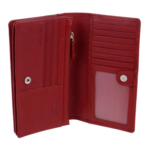 Golunski Damen-Geldbörse/Geldbörse aus Leder mit RFID-Schutz – Rot von Golunski