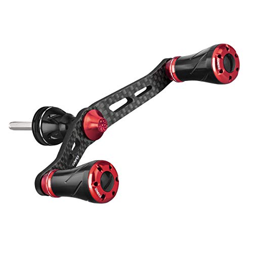 GOMEXUS Kurbel Spinnrolle für Daiwa Ninja LT 1000-4000,15 Revros 1003-3012 Spinnrolle Doppelter Handle 98mm Kohlenstoff von Gomexus