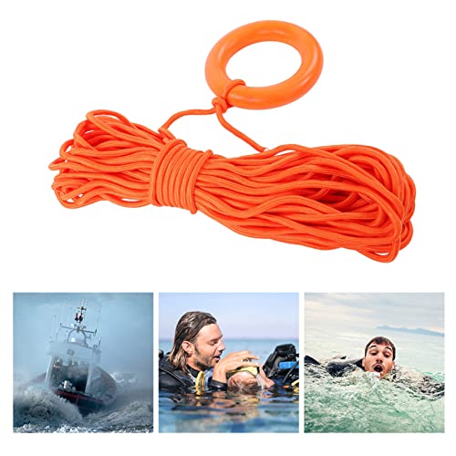 Gonetre 30 M Schwimmendes Lebensrettendes Seil für Outdoor-Nothilfe, Überlebensrettung, 30 X 23 X 12 cm, Wassersport von Gonetre