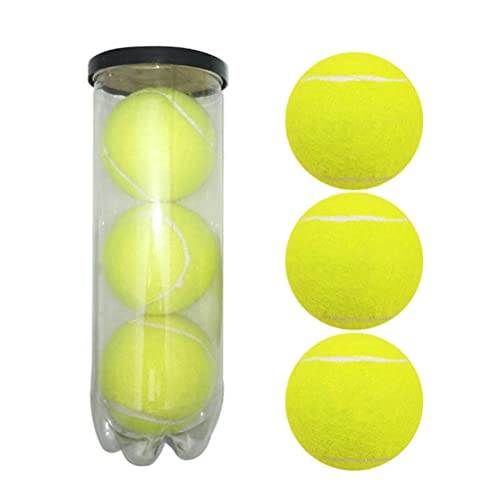 Gonetre Tennisbälle, 18 x 7 x 7, 3 Stück, hochelastische, langlebige Druckbälle mit Dose für Anfänger, Trainingsball, Übungswettbewerb von Gonetre