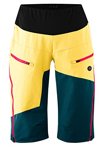 Gonso Damen MTB-Shorts Lomaso, Kurze Fahrradhose, Radhose mit einknöpfbarer Innenhose mit Sitzpolster von Gonso