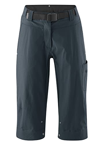 Gonso Damen Radhose Ruth 3/4, Fahrradhose mit einknöpfbarer Radunterhose von Gonso