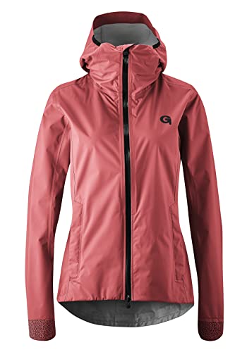 Gonso Damen Regenjacke Sura Plus, Fahrradjacke mit Kapuze, wasserdichte Radjacke von Gonso