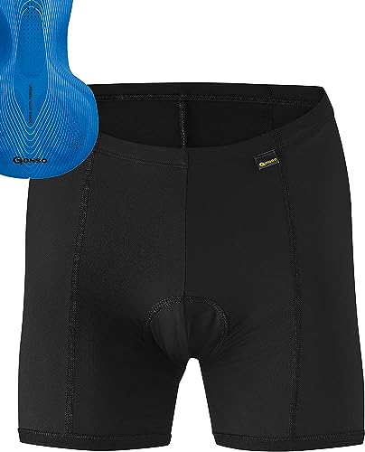 Gonso Damen Sitivo W Da-Rad-U-Pants, Black / Skydiver, 38 EU von Gonso