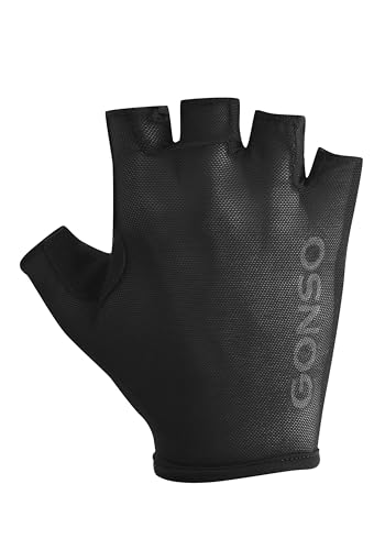Gonso Fahrradhandschuhe kurz, rutschsichere Halbfinger-Handschuhe, ergonomische Druckpolsterung von Gonso