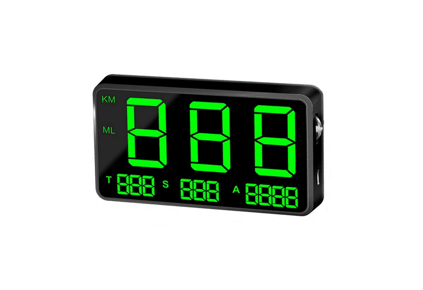 Gontence Entfernungs- und Geschwindigkeitsmesser GPS-Tachometer Tachometer C80 Digitales GPS-Tachometer-Display C80P, (1 St., MPH/KMH-Geschwindigkeitsalarm Ermüdungsalarm 4,5-Zoll-LED-Bildschirm), für alle Autos, Fahrräder, Motorräder von Gontence
