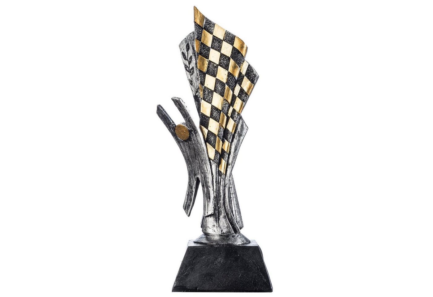 Goods+Gadgets Dekoobjekt Rennsport Trophäe (Motorsport Sieger-Pokal, 26 cm), Sieges-Statue von Goods+Gadgets