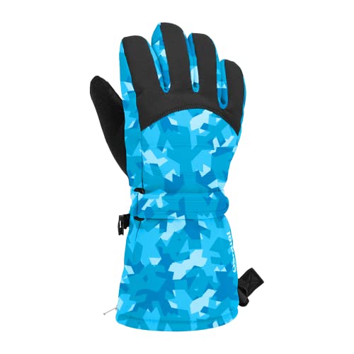 Gordini Prima Handschuh für Kinder, Blaue Flocken, Größe S von Gordini