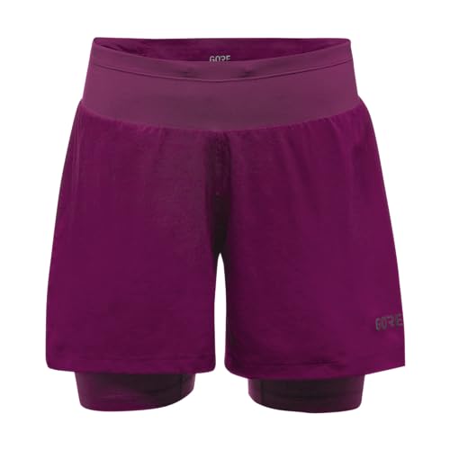 GORE WEAR Damen R5 Kurze 2in1 Shorts, Process Purple, 40 EU von GORE WEAR