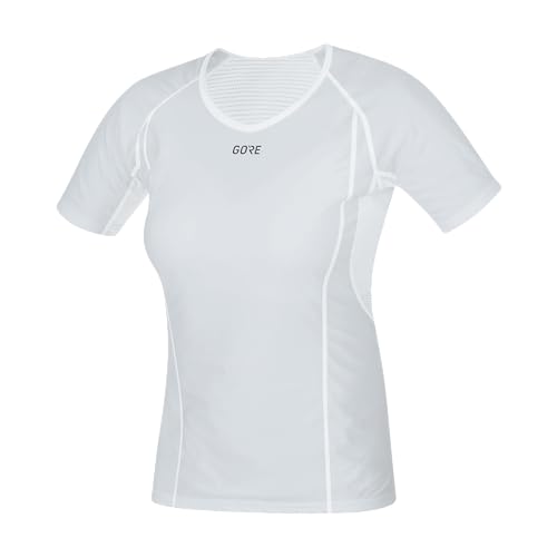 GORE WEAR Damen M Windstopper Base Layer Shirt, Light Grey/White, 42 von GORE WEAR