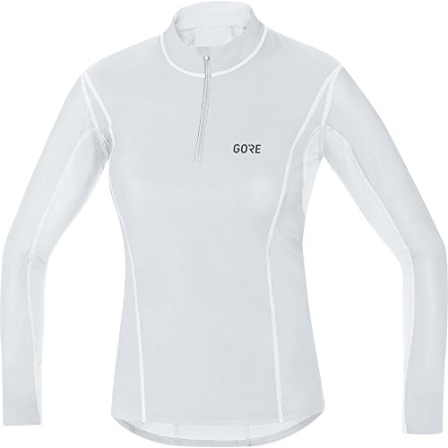 GORE Wear Winddichtes Damen Stehkragen-Unterzieh-Shirt, GORE M Women WINDSTOPPER Base Layer Thermo Turtleneck, 38, Hellgrau/Weiß, 100322 von GORE WEAR