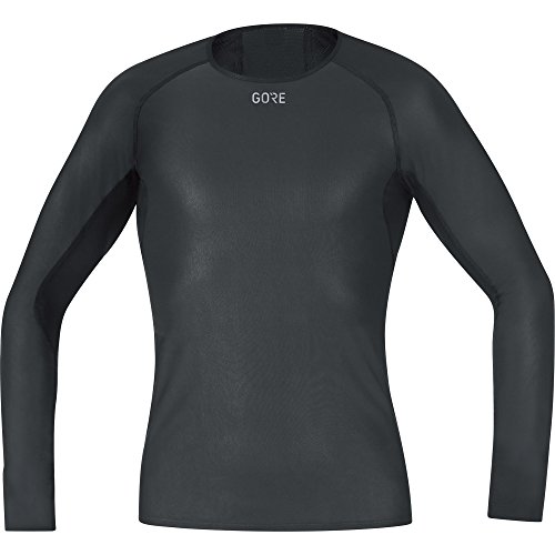 GORE WEAR Langärmliges Herren Unterzieh-Shirt, Multisport, GORE WINDSTOPPER, M, Schwarz von GORE WEAR