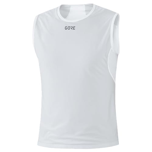 GORE WEAR Herren M Windstopper Base Layer Shirt ärmellos, Light Grey/White, M von GORE WEAR