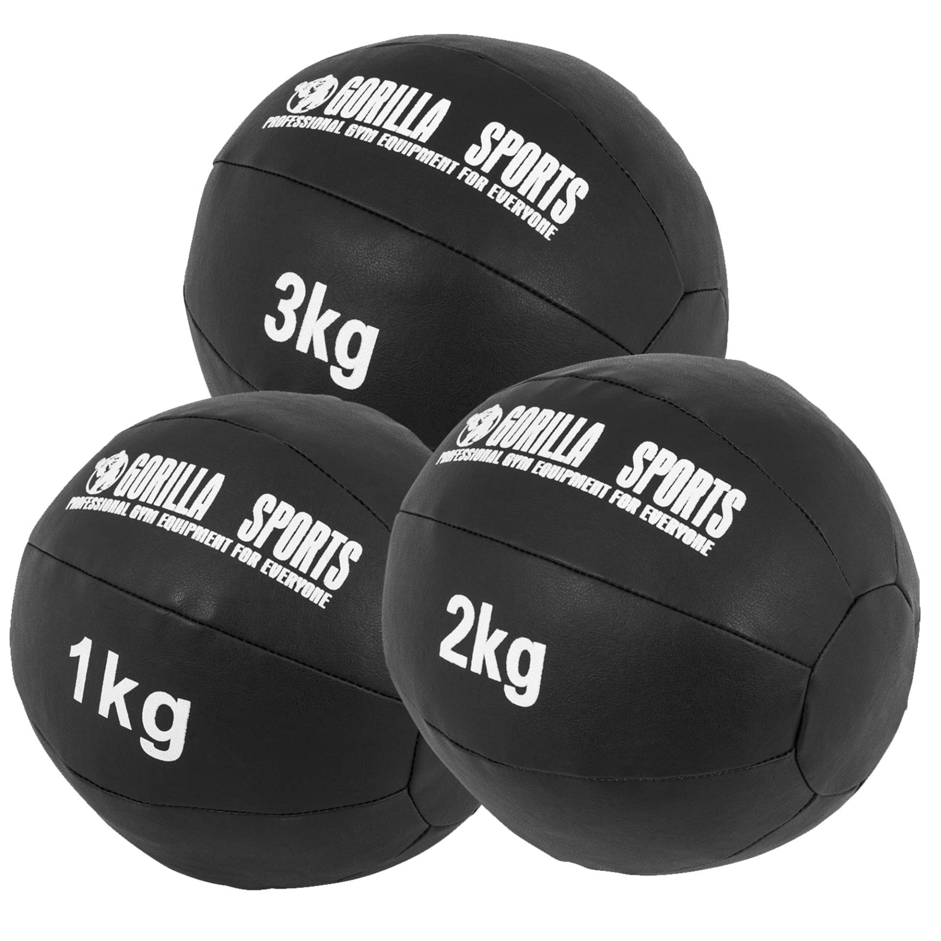 Medizinball Set aus Leder 6 kg von Gorilla Sports