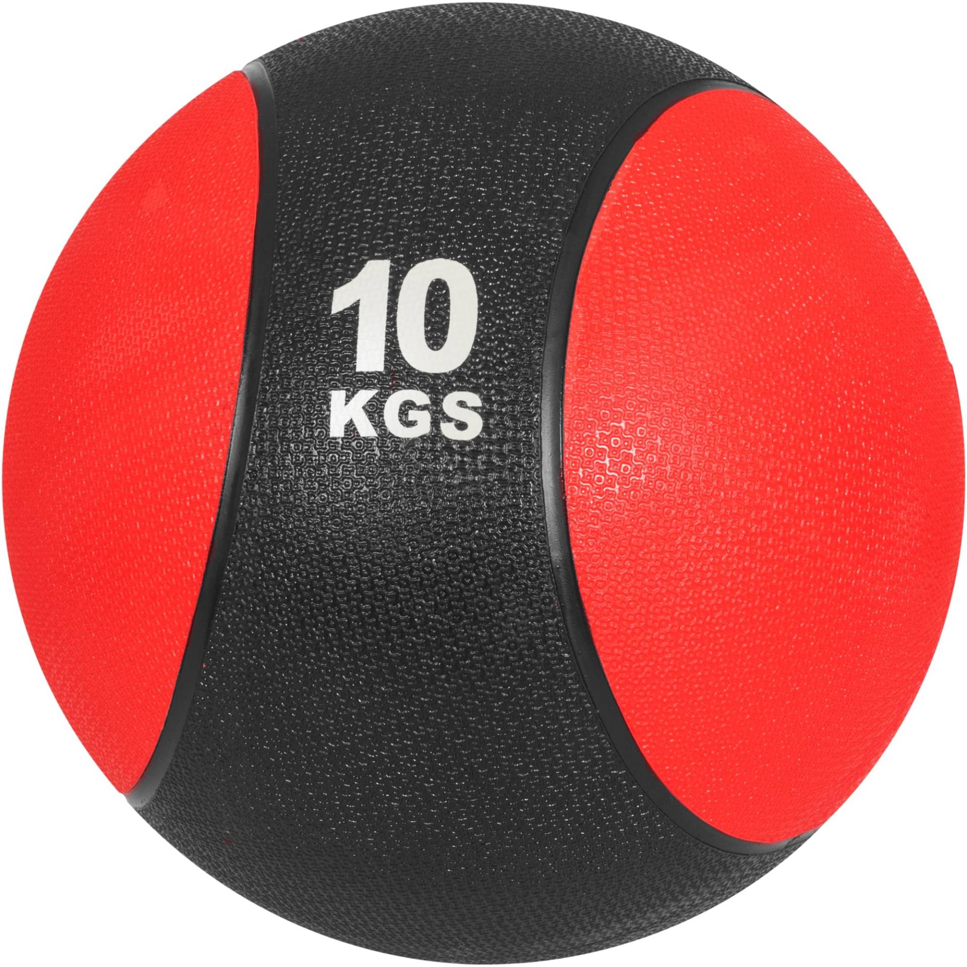Medizinball aus Gummi Rot 10 kg von Gorilla Sports