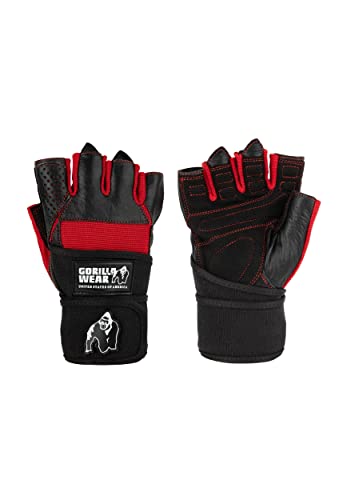 Dallas Wrist Wraps Gloves Black/Red von Gorilla Wear