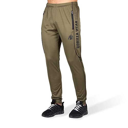 Gorilla Wear Branson Pants - Bodybuilding und Fitness Bekleidung für Herren, grün, L von Gorilla Wear