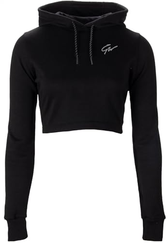 Gorilla Wear Crop-Top-Hoodie - Pixley - Schwarz von Gorilla Wear
