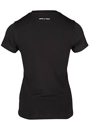 Gorilla Wear - Estero T-Shirt - Schwarz - Bodybuilding Sport Alltag Freizeit mit Logo Aufdruck leicht und bequem für optimale Bewegung aus Baumwolle Elasthan, L von Gorilla Wear