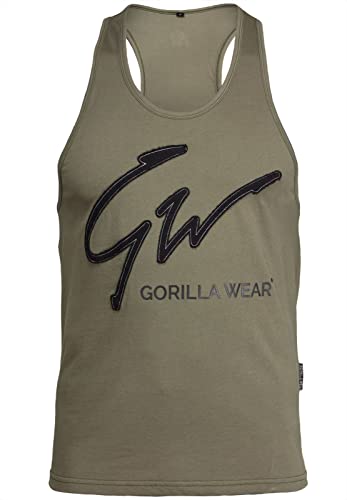 Gorilla Wear Evansville Tank Top - Bodybuilding und Fitness Bekleidung für Herren, grün, 3XL von Gorilla Wear