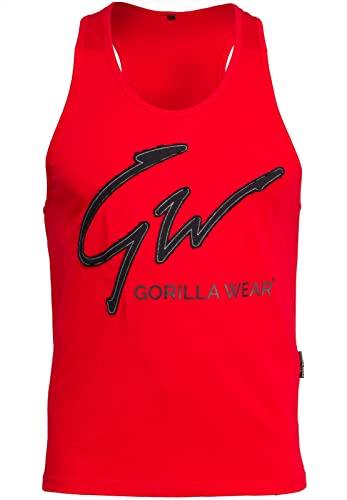 Gorilla Wear Evansville Tank Top - Bodybuilding und Fitness Bekleidung für Herren, rot, L von Gorilla Wear