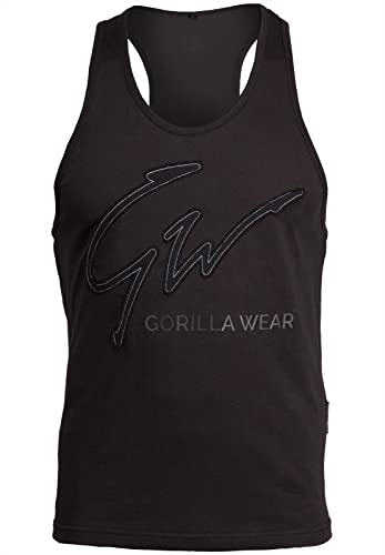 Gorilla Wear Evansville Tank Top - Bodybuilding und Fitness Bekleidung für Herren, schwarz, S von Gorilla Wear