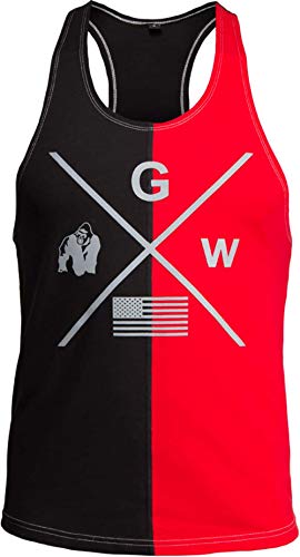 Gorilla Wear Sterling Tank Top - Bodybuilding und Fitness Bekleidung für Herren, rot, XXL von Gorilla Wear