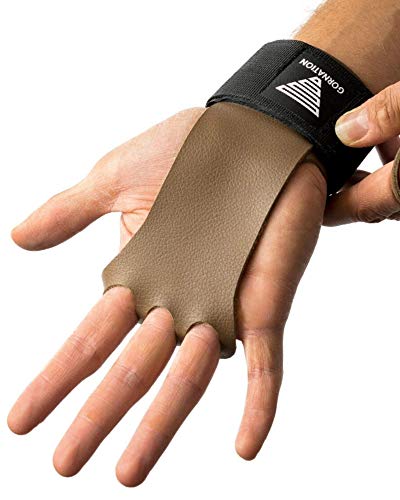 GORNATION®️ Fitness-Handschuhe | Premium Leder-Grips mit Handgelenkschutz für Fitness, Calisthenics & Krafttraining | Unisex für Herren & Damen | Alternative zu Grip Pads/Handschuhen von GORNATION