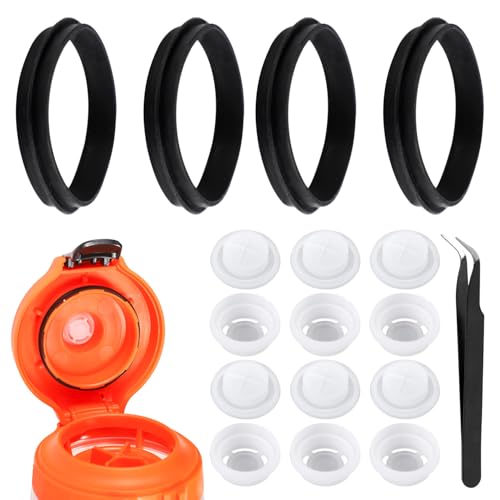Gosknor 6 Stück Ventilersatz für Gatorade-Wasserflasche, BPA-Freies Silikon Dosierventil-Flaschendeckel-Ersatzzubehör für Gatorade 32oz Quetschflasche und 30oz Gx-Wasserflasche von Gosknor