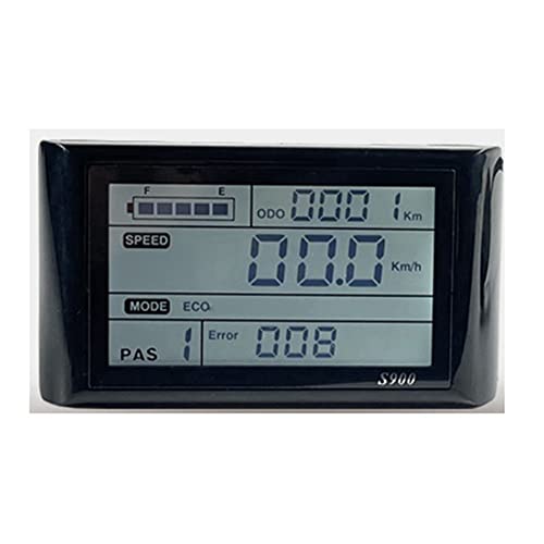 Gotoger LCD S900 LCD-Messgerät, Multi-Informationsdisplay, Fahrrad-Lithium-Umwandlung, Ersatzzubehör, 36 V, 48 V, Wasserdicht Stecker von Gotoger