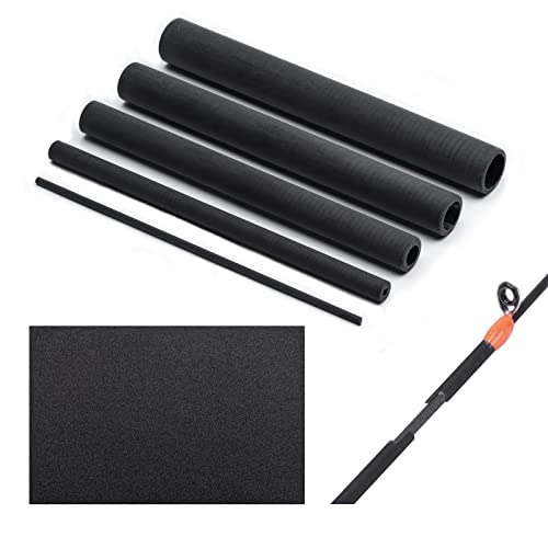 Goture Angelrute Reparatur Carbon Fiber Stick für Spinnangeln/Casting Rod Repair Kit mit Schleifpapier von Goture