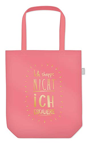 Grafik Werkstatt Einkaufstasche mit lustigem Spruch|Shopping-Bag faltbar | leichte Tasche | pink von Grafik-Werkstatt