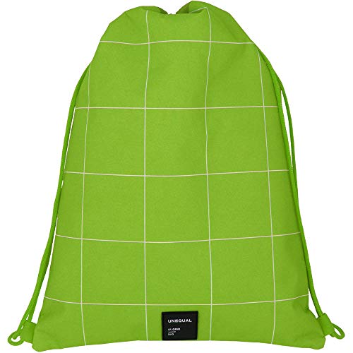 Grafoplas 37610720 Rucksack mit Kordeln und Außentasche Grün Einheitsgröße. von Grafoplás