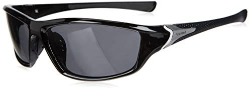 Grainas Polarisierte Sportbrille Sonnenbrille für Herren Damen Fahrerbrille Radsportbrillen zum Radfahren Skifahren Autofahren Fischen Laufen Wandern UV400 Schutz (Schwarz) von Grainas