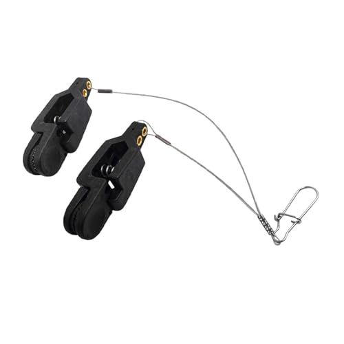 Gralara Fishing Release Clip Aus Robustem Nylon Fiberglas Material Downrigger Release Clip mit Starker Verbindung Snap Weight Release Clip Release C, Doppelkopf von Gralara