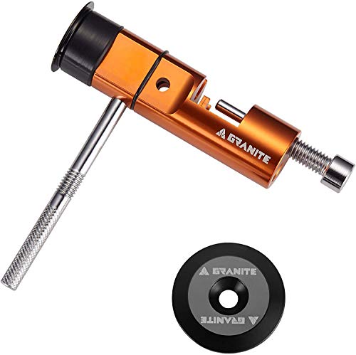 Granite Stash Kit Werkzeugset für Fahrradkette - Fahrradkettenreparaturwerkzeug-Set - Passt in den Lenker (Orange) von Granite