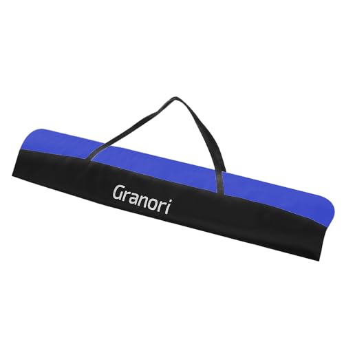 Granori Skitasche Skisack leichte Tasche für Aufbewahrung und Transport von Ski bis 160 cm Länge (Blau-Schwarz) von Granori