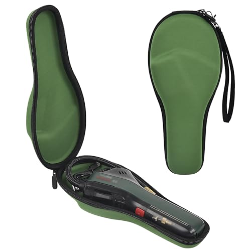 Tasche für Bosch Fahrradpumpe Luftpumpe Mini Kompressor EasyPump. Aufbewahrungsbox Tragetasche Kasten für USB-Kabel, Volumenadapter, Ballnadel, Presta-Ventiladapter (Nur Aufbewahrungskiste) - Grün von Grapsa
