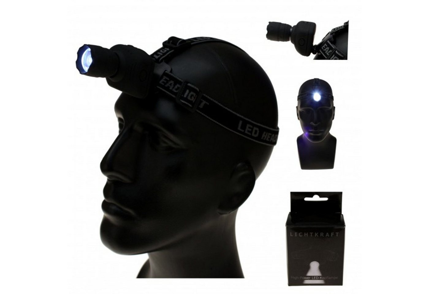 Gravidus Kopflampe LED Kopflampe Taschenlampe Stirnlampe Scheinwerfer von Gravidus