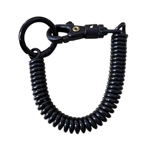 Greabuy Spiralen Federkoil Stretchy Keychain Retractable Elastic Anti Lost Keyring Diebstahl Diebstahl Keyring Retacriactable Feder Spulen Spulen Schlüsselbund von Greabuy