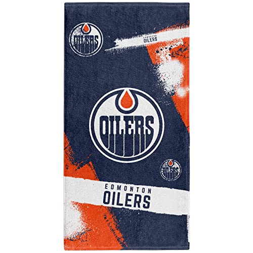 Edmonton Oilers NHL Spray Strandtuch 150x80cm von Great Branding