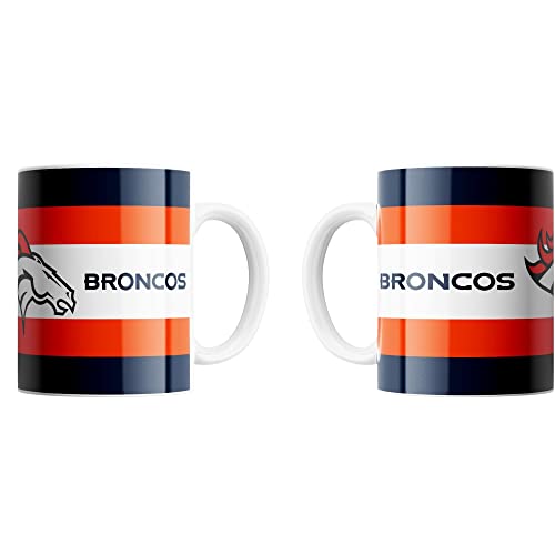 Great branding Denver Broncos NFL Classic Mug (330 ml) Wallpaper Tasse - Stück, Mug-broncos-orange-blue-#28333 von Great branding
