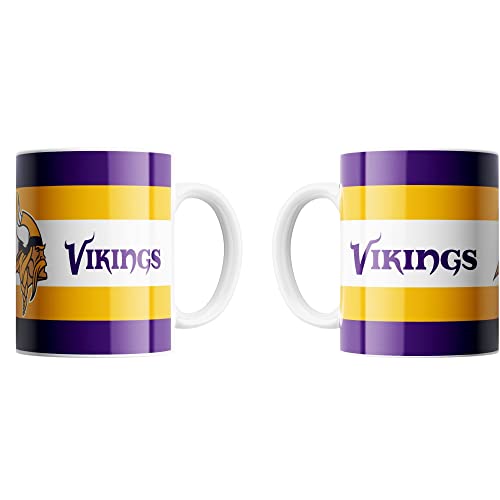 Great branding Minnesota Vikings NFL Classic Mug (330 ml) Wallpaper Tasse - Stück, Mug-vikings-yellow-purple-#28340 von Great branding