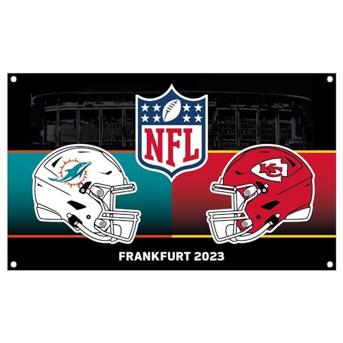 Great Branding NFL Banner Flag 150x90cm Frankfurt Game Dolphins vs. Chiefs von Great Branding